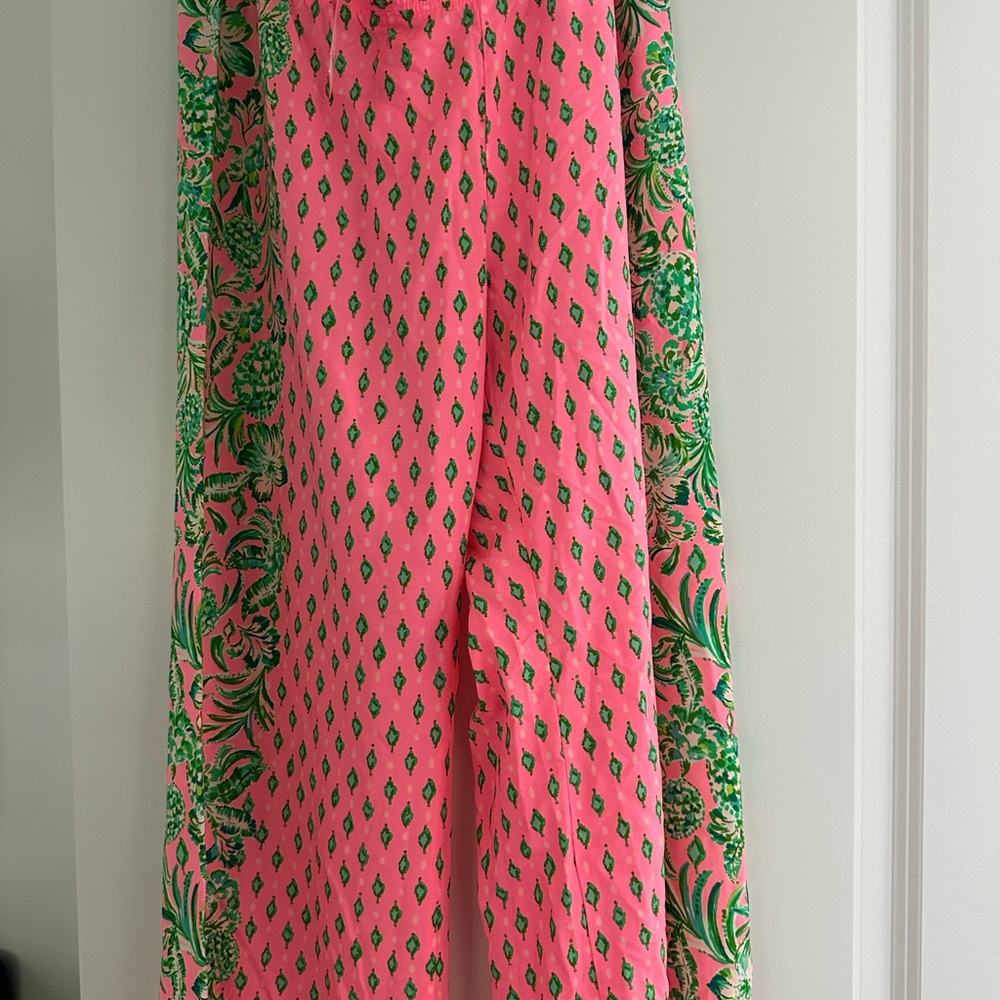 NWT Lilly Pulitzer L Bal Harbor pants in pink shandy